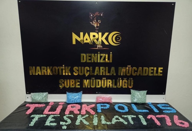 DENİZLİ’DE BU KADAR HAPI KİM KULLANACAKTI