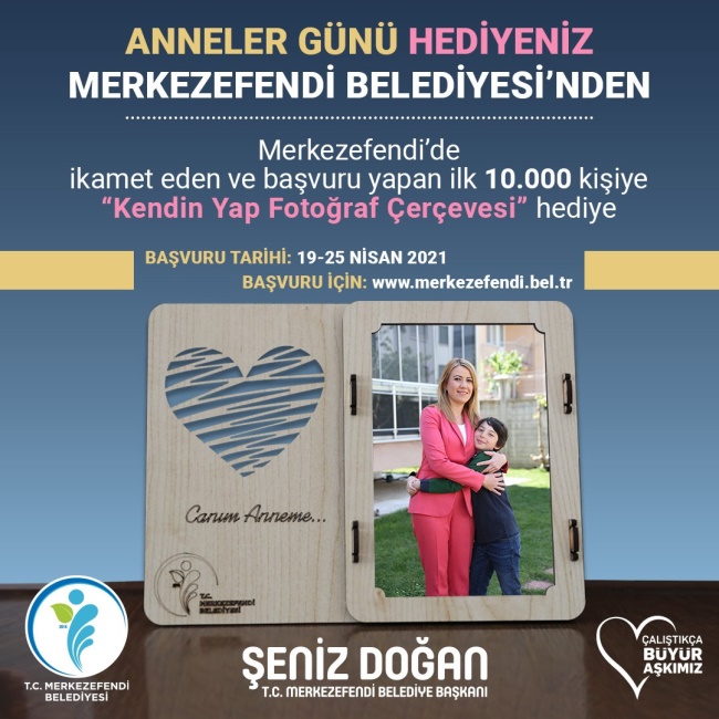 ANNELER GÜNÜ HEDİYESİ MERKEZEFENDİ BELEDİYESİ'NDEN