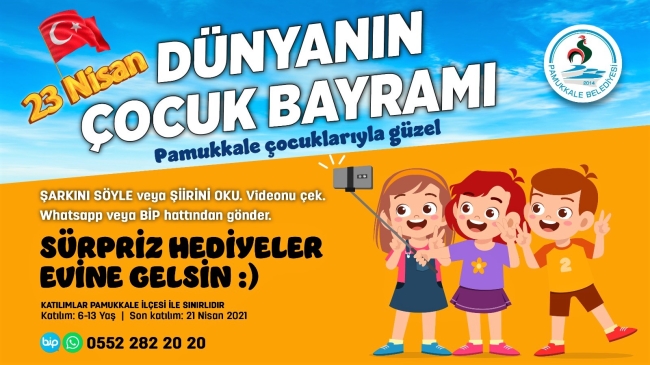 DÜNYANIN TEK ÇOCUK BAYRAMI PAMUKKALE ÇOCUKLARIYLA GÜZEL