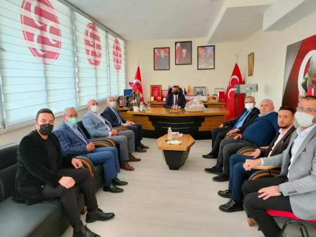 BAŞKAN ÖZBAŞ’TAN MHP İL BAŞKANI GÖKALP’E HAYIRLI OLSUN ZİYARETİ