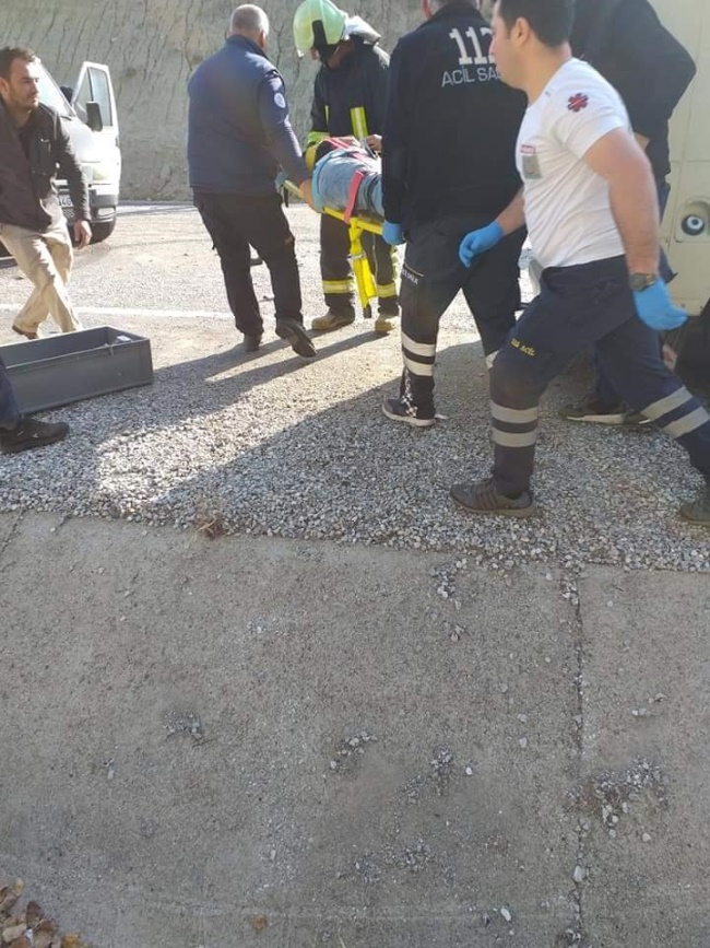 DENİZLİ’DE YÜREKLER AĞZA GETİREN KAZA 