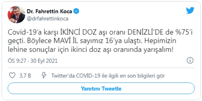 SAĞLIK BAKANI KOCA’DA DENİZLİ VURGUSU!