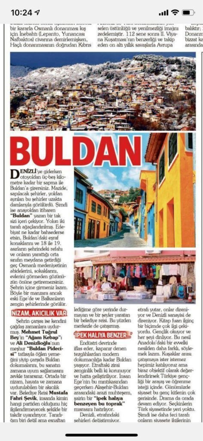 ÜNLÜ TARİHÇİ İLBER ORTAYLI’DAN BULDAN’A ÖVGÜ 