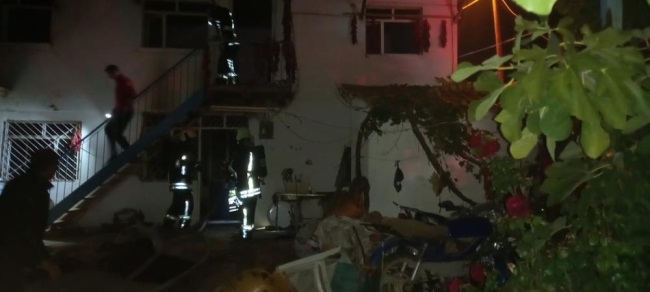 DENİZLİ BABA YANGINDA HAYATINI KAYBETTİ