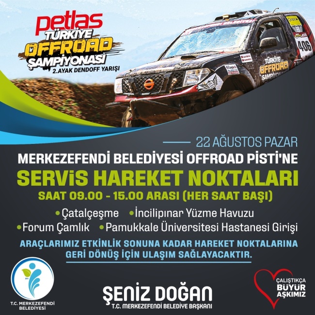 OFF ROAD YARIŞI İÇİN SEYİRCİYE ÖZEL SERVİS