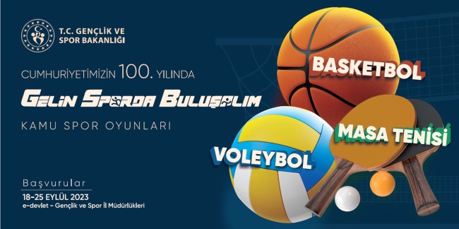  KAMU PERSONELLERİ SPOR OYUNLARINDA BULUŞACAK