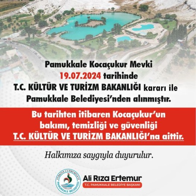BAKANLIK KOCAÇUKUR’U GERİ ALDI
