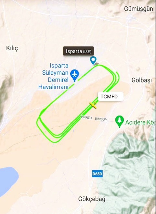 HAVALİMANINDA  BAŞARILI  3 TUR ATAN UÇAK  2 SAAT SONRA DÜŞTÜ