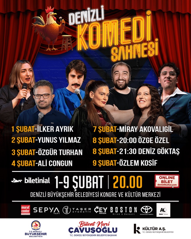 DENİZLİ KOMEDİ SAHNESİ  İKİNCİ KEZ PERDELERİNİ AÇIYOR