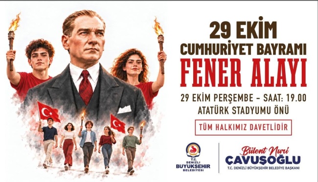Denizli Büyükşehir ile Cumhuriyet’in 103. yılı coşkuyla kutlanacak