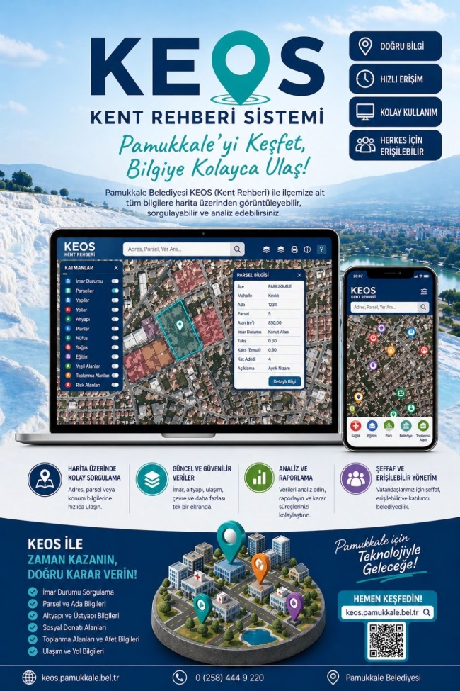 Pamukkale’de Dijital Dönüşüm Hamlesi: “Kent Rehberi” Yayına Girdi!