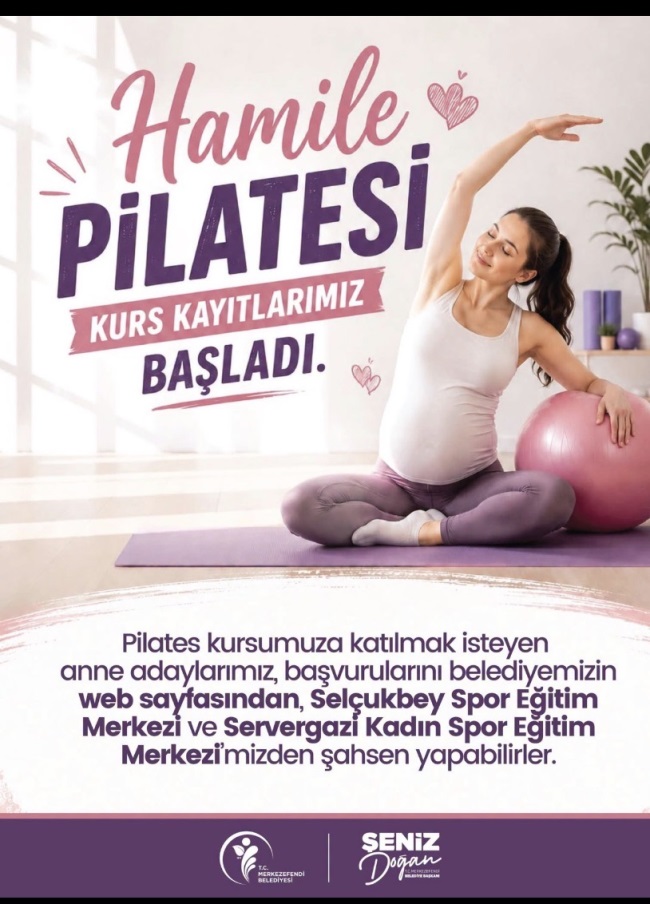 MERKEZEFENDİ’DE HAMİLE PİLATESİ KURS KAYITLARI BAŞLADI