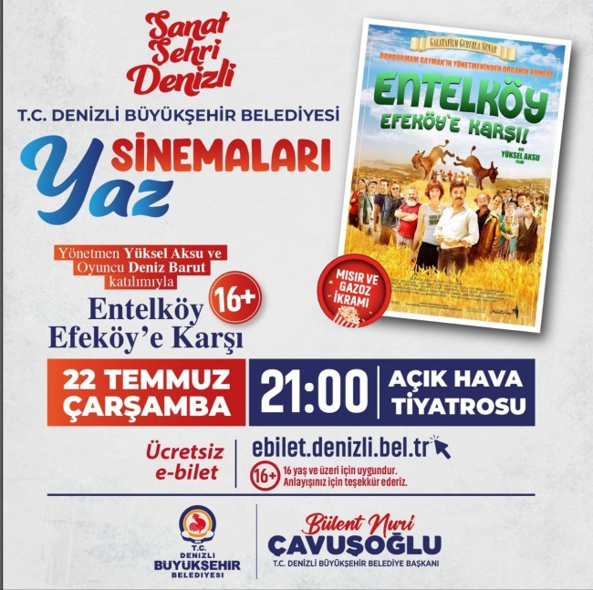 Yaz Sinemaları, usta yönetmen ve ünlü oyuncuyu ağırlıyor